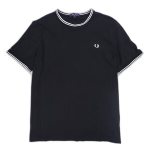 FRED PERRY M1588 Twin Tipped T-Shirt Crew 90s Y2k Preppy Academia Tennis Golf